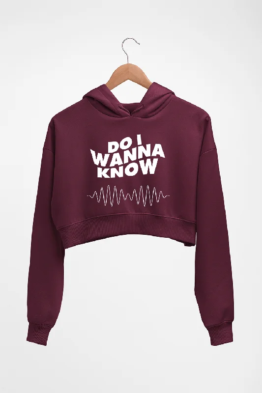Arctic Monkeys Crop HOODIE FOR WOMEN Hoodie with Batwing Sleeves Loose Dramatic