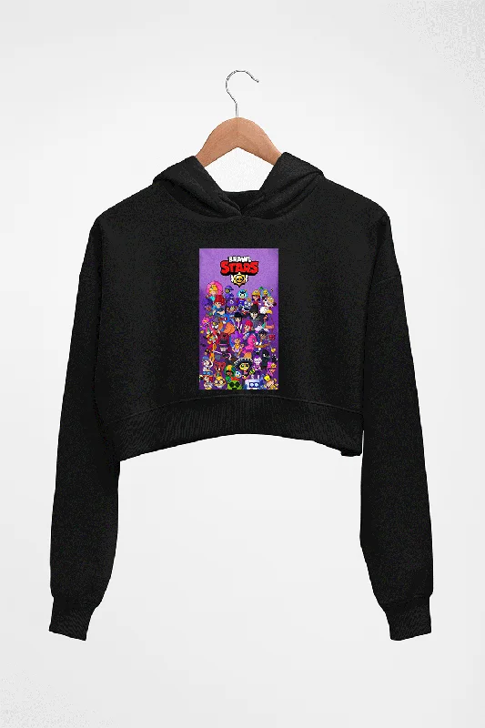 Brawl Stars Crop HOODIE FOR WOMEN Hoodie with Lining Warm Insulated