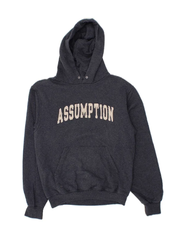 CHAMPION Mens Graphic Hoodie Jumper Small Navy Blue Hoodie with Puffed Sleeves Voluminous Trendy CHAMPION Mens Graphic Hoodie Jumper Small Navy Blue Hoodie with Puffed Sleeves Voluminous Trendy