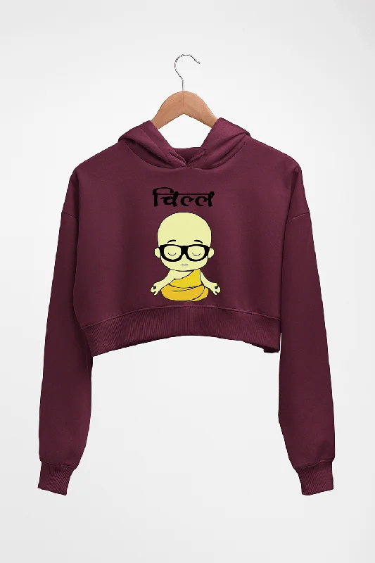 Chill Crop HOODIE FOR WOMEN Hoodie with Applique Textured Unique
