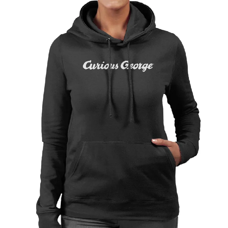 Curious George Line Logo Women's Hooded Sweatshirt Hoodie with Pattern Geometric Abstract Curious George Line Logo Women's Hooded Sweatshirt Hoodie with Pattern Geometric Abstract