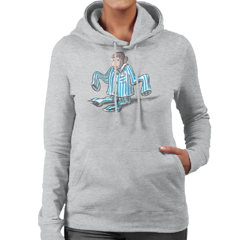 Curious George Pajamas Too Big Women's Hooded Sweatshirt Hoodie with Patch Decorative Personalized Curious George Pajamas Too Big Women's Hooded Sweatshirt Hoodie with Patch Decorative Personalized