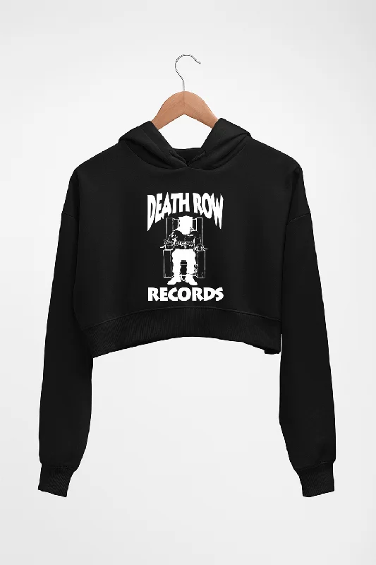 Death Row Records Crop HOODIE FOR WOMEN Hoodie with Toggle Buttons Decorative Unique Death Row Records Crop HOODIE FOR WOMEN Hoodie with Toggle Buttons Decorative Unique