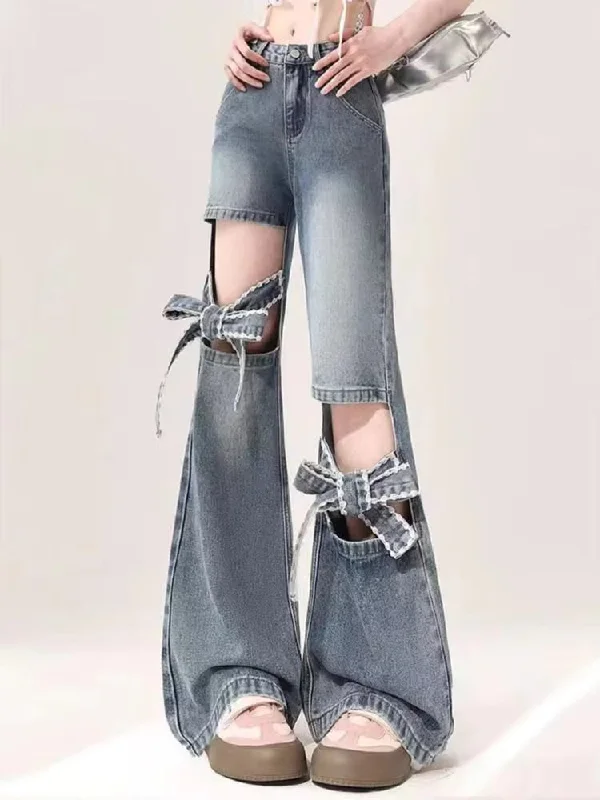 Flare Jeans Elegant Wide-Leg Jeans