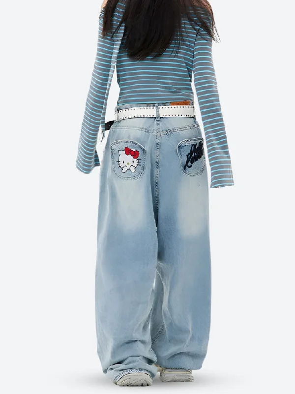 Hello Kitty Jeans Fashionable Bootcut Jeans