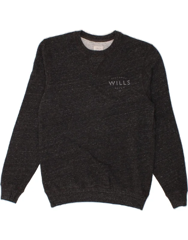 JACK WILLS Mens Sweatshirt Jumper XS Grey Flecked Cotton Hoodie with Hem Ribbing Snug Secure JACK WILLS Mens Sweatshirt Jumper XS Grey Flecked Cotton Hoodie with Hem Ribbing Snug Secure