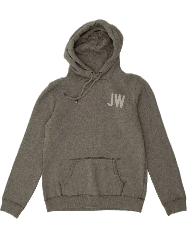 JACK WILLS Womens Graphic Hoodie Jumper UK 12 Medium Grey Cotton Hoodie with Slim Fit Tailored Modern JACK WILLS Womens Graphic Hoodie Jumper UK 12 Medium Grey Cotton Hoodie with Slim Fit Tailored Modern