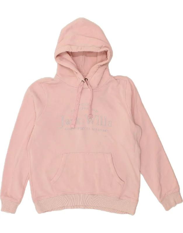JACK WILLS Womens Oversized Graphic Hoodie Jumper UK 14 Large Pink Cotton Hoodie Crop Top Short Trendy JACK WILLS Womens Oversized Graphic Hoodie Jumper UK 14 Large Pink Cotton Hoodie Crop Top Short Trendy