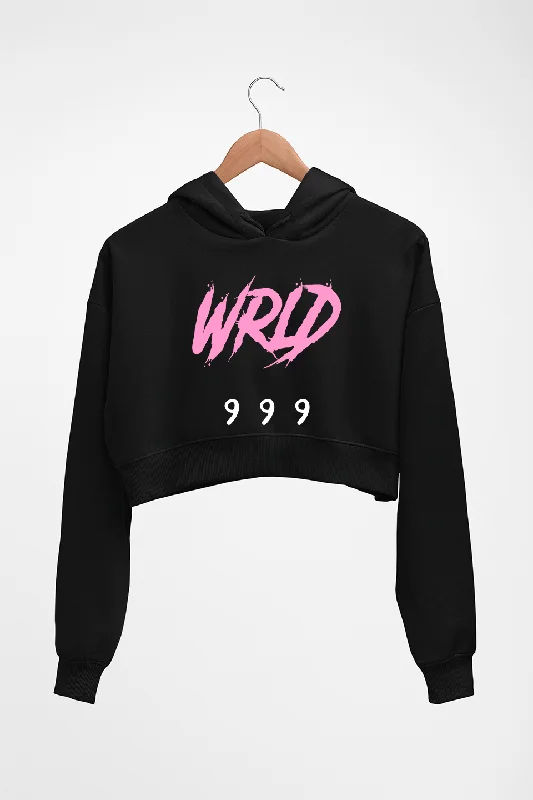 Juice WRLD 999 Crop HOODIE FOR WOMEN Hoodie with Raw Hem Edgy Unfinished