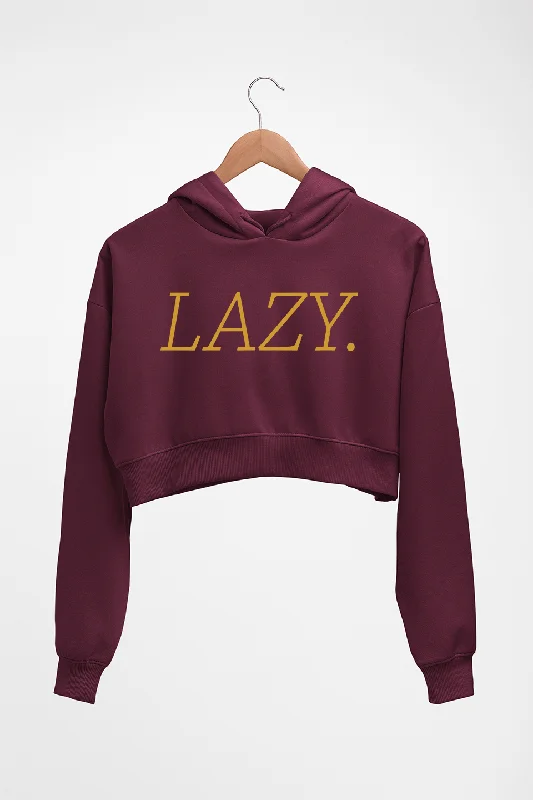 Lazy Crop HOODIE FOR WOMEN Hoodie with Drop Shoulder Relaxed Streetwear