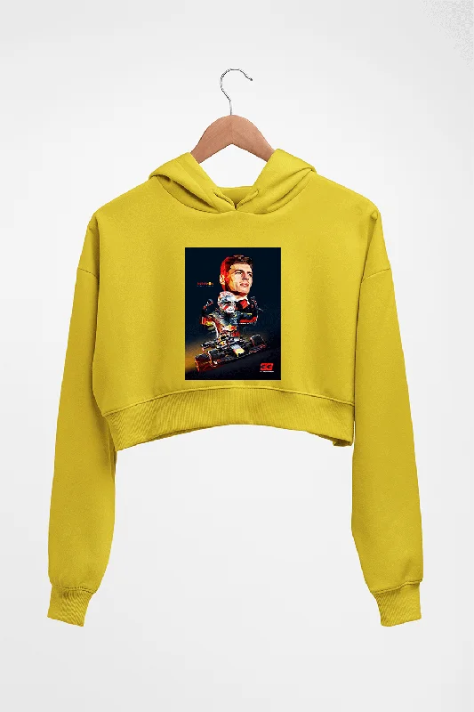 Max Verstappen Crop HOODIE FOR WOMEN Hoodie with Mesh Breathable Sporty