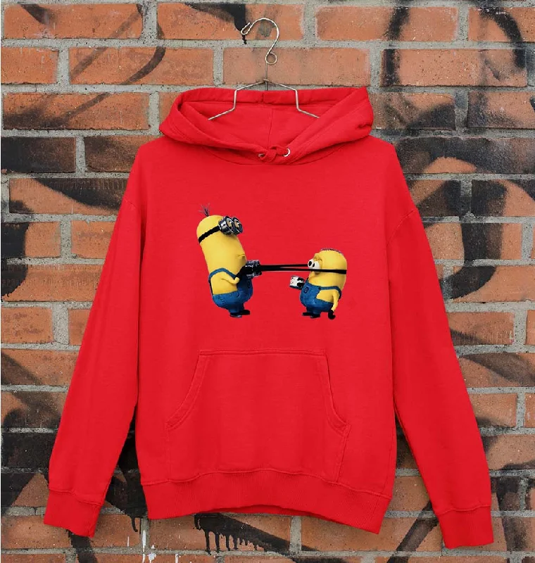 Minion Fight Unisex Hoodie for Men/Women Hoodie with Monochrome Minimalist Simple