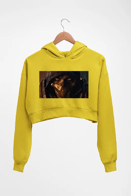 Mortal Kombat Crop HOODIE FOR WOMEN Hoodie with Typography Text Message