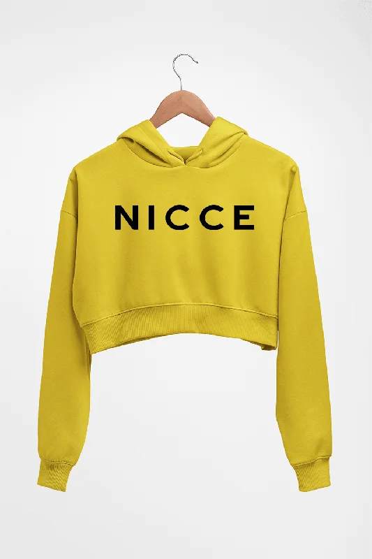 Nicce Crop HOODIE FOR WOMEN Cotton Hoodie Fleece Lining Warmth