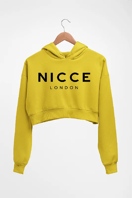 Nicce Crop HOODIE FOR WOMEN Hoodie with Ribbed Cuffs Snug Fit Comfort