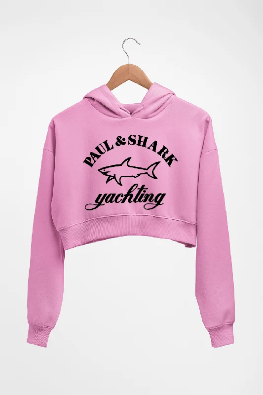 Paul & Shark Crop HOODIE FOR WOMEN Hoodie with Back Slit Movement Comfort
