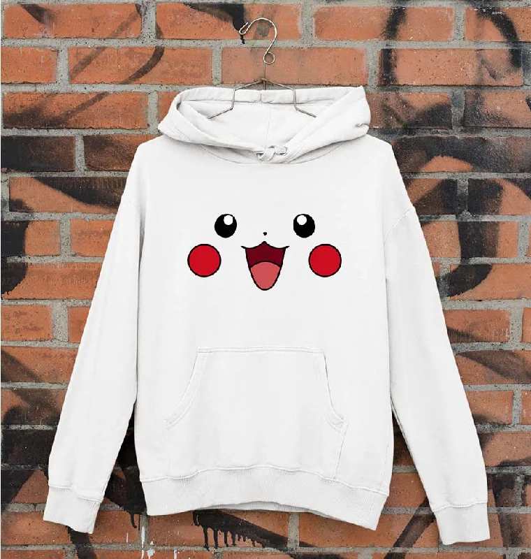Pikachu Unisex Hoodie for Men/Women Hoodie with Hem Applique Textured Unique