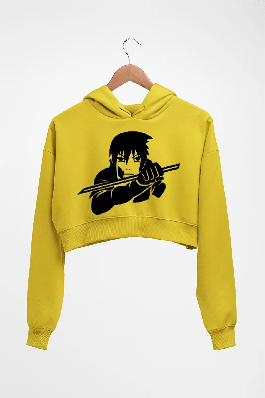 Sasuke Uchiha Crop HOODIE FOR WOMEN Hoodie Jacket Zipper Layering