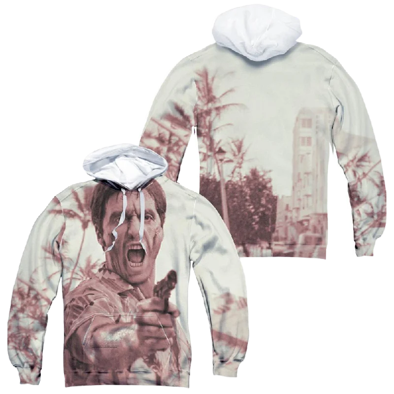 Scarface War Cry - All-Over Print Pullover Hoodie Hoodie with Elastic Cuffs Stretchable Comfortable Scarface War Cry - All-Over Print Pullover Hoodie Hoodie with Elastic Cuffs Stretchable Comfortable