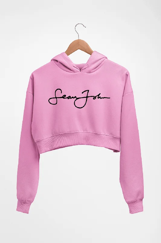 Sean John Crop HOODIE FOR WOMEN Hoodie with Ribbed Hem Stretchable Secure