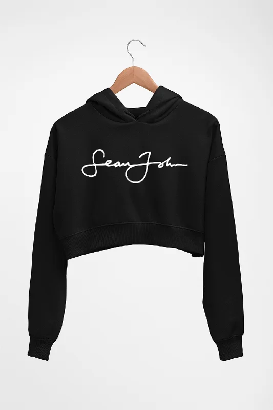 Sean John Crop HOODIE FOR WOMEN Hoodie with Button Classic Timeless