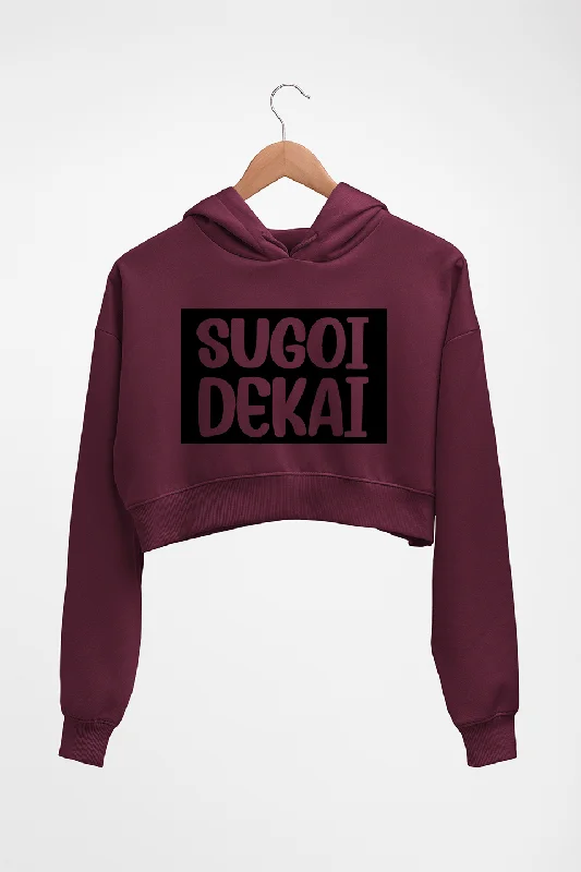 Sugoi Dekai Crop HOODIE FOR WOMEN Hoodie with Drawstring Waist Adjustable Fitted