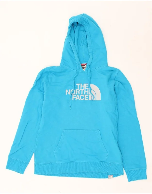 THE NORTH FACE Womens Graphic Hoodie Jumper UK 12 Medium Blue Cotton Hoodie with Illustration Artistic Creative THE NORTH FACE Womens Graphic Hoodie Jumper UK 12 Medium Blue Cotton Hoodie with Illustration Artistic Creative