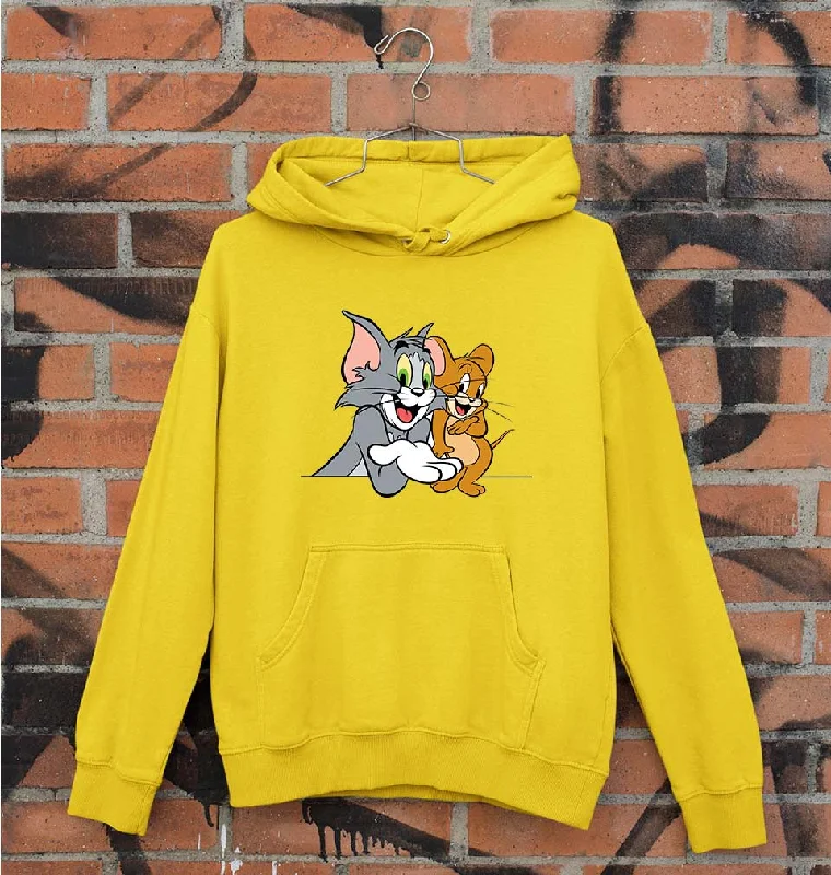 Tom and Jerry Unisex Hoodie for Men/Women Hoodie with Full-Zip Functional Layering