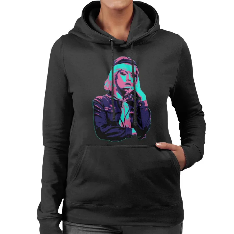 TV Times Debbie Harry Blondie In A Girl Guide Uniform Pop Art Stylised Women's Hooded Sweatshirt Hoodie with Elastic Cuffs Stretchable Comfortable TV Times Debbie Harry Blondie In A Girl Guide Uniform Pop Art Stylised Women's Hooded Sweatshirt Hoodie with Elastic Cuffs Stretchable Comfortable