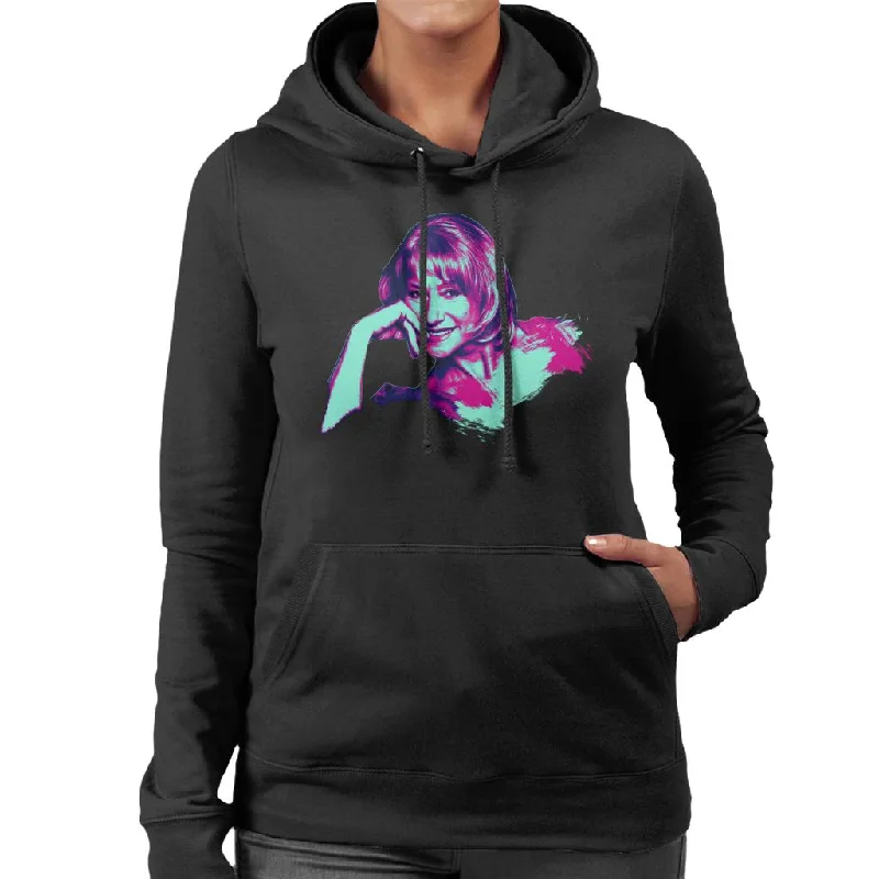 TV Times Helen Mirren Pop Art Stylised Women's Hooded Sweatshirt Oversized Hoodie Comfort Casual TV Times Helen Mirren Pop Art Stylised Women's Hooded Sweatshirt Oversized Hoodie Comfort Casual