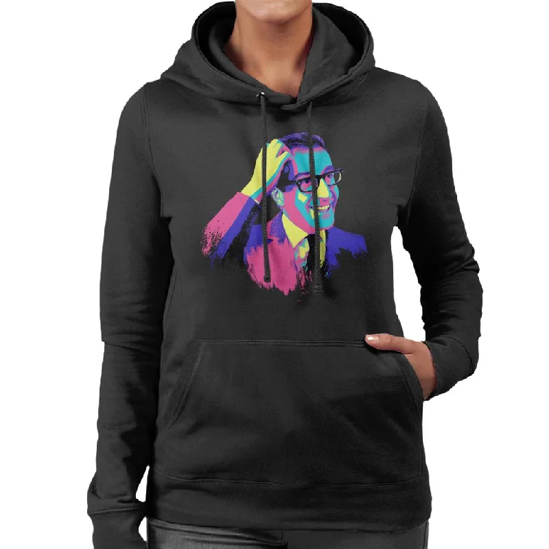 TV Times Peter Sellers 1964 Pop Art Stylised Women's Hooded Sweatshirt Hoodie with Print Artistic Unique TV Times Peter Sellers 1964 Pop Art Stylised Women's Hooded Sweatshirt Hoodie with Print Artistic Unique
