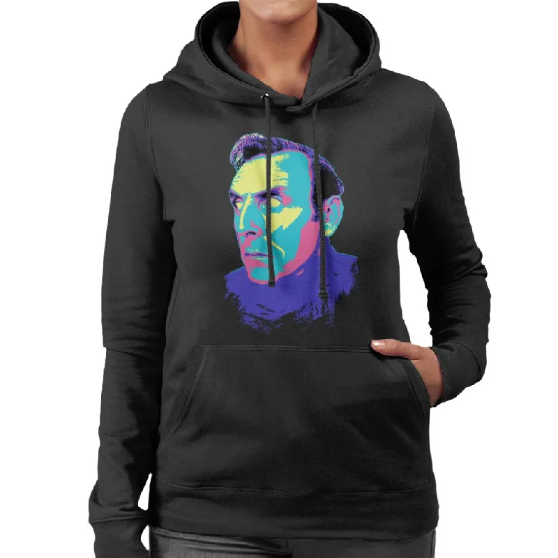 TV Times Spike Milligan And Eric Sykes Pop Art Stylised Women's Hooded Sweatshirt Hoodie with Hem Ribbing Snug Secure TV Times Spike Milligan And Eric Sykes Pop Art Stylised Women's Hooded Sweatshirt Hoodie with Hem Ribbing Snug Secure