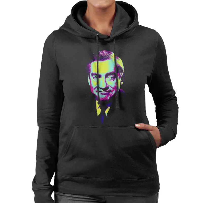 TV Times Tony Hancock Pop Art Stylised Women's Hooded Sweatshirt Hoodie with Ribbed Neckline Snug Warm TV Times Tony Hancock Pop Art Stylised Women's Hooded Sweatshirt Hoodie with Ribbed Neckline Snug Warm