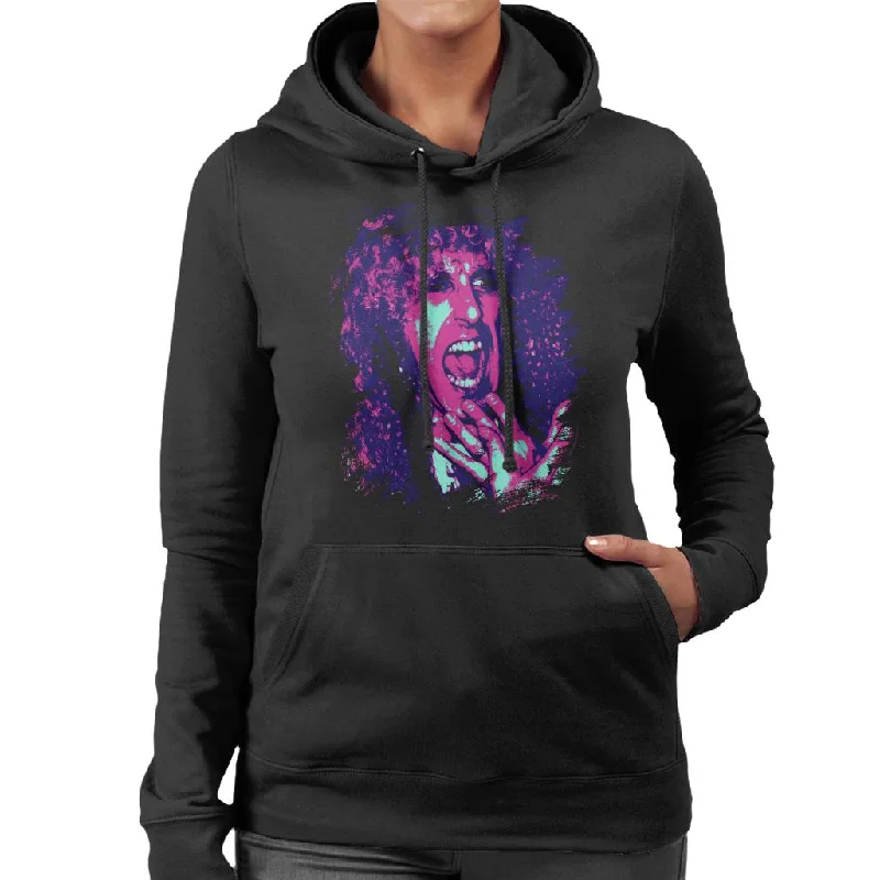 TV Times Twisted Sister Dee Snider Pop Art Stylised Women's Hooded Sweatshirt Hoodie with Oversized Fit Loose Comfortable TV Times Twisted Sister Dee Snider Pop Art Stylised Women's Hooded Sweatshirt Hoodie with Oversized Fit Loose Comfortable