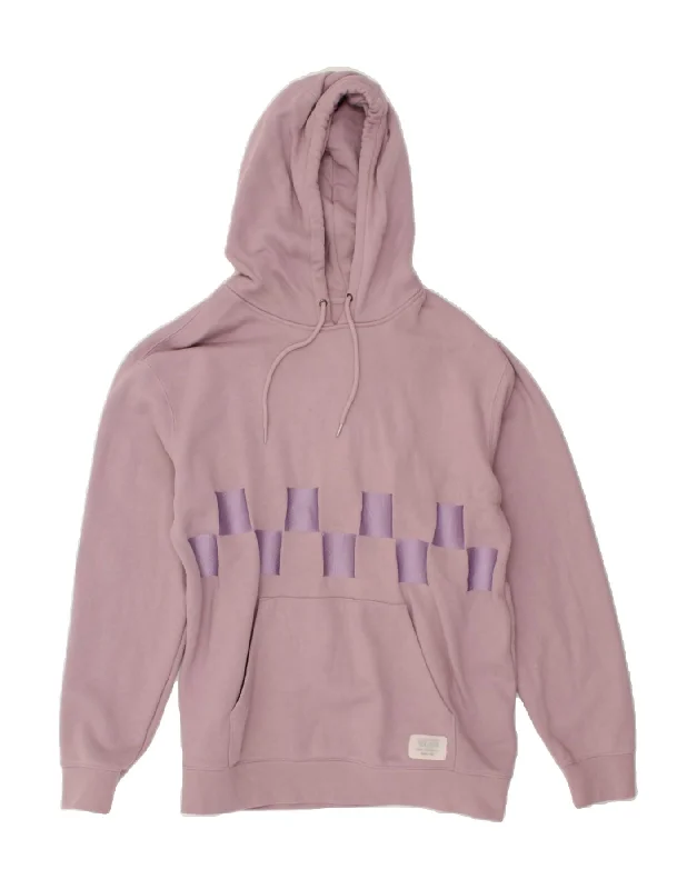 VANS Womens Longline Hoodie Jumper UK 16 Large Pink Cotton Hoodie with Hem Lace Feminine Delicate VANS Womens Longline Hoodie Jumper UK 16 Large Pink Cotton Hoodie with Hem Lace Feminine Delicate