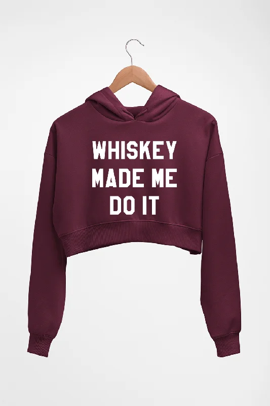 Whiskey Crop HOODIE FOR WOMEN Hoodie with Oversized Fit Loose Comfortable
