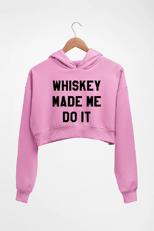 Whiskey Crop HOODIE FOR WOMEN Hoodie with Longline Fit Extended Stylish