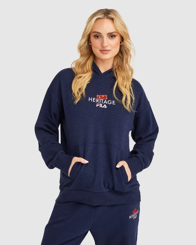 Women's Ember Hoodie Hoodie with Hem Raw Edge Edgy Unfinished