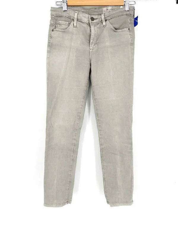 Adriano Goldschmied Women's Gray Skinny Size 27 Jeans Trendy Pleated Waist Jeans