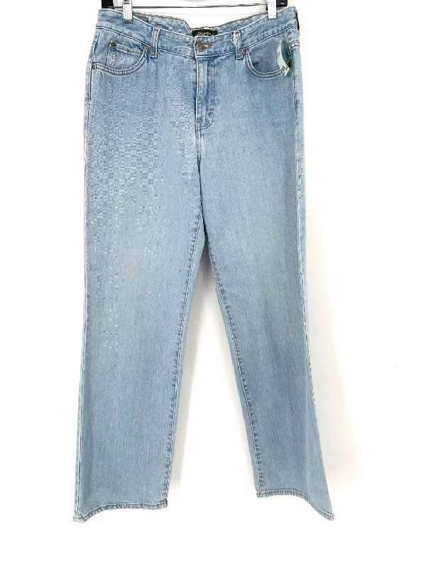 Eddie Bauer Women's Light Denim Straight Cotton Blend Santana Knit Jeans Stylish Cargo Style Jeans Eddie Bauer Women's Light Denim Straight Cotton Blend Santana Knit Jeans Stylish Cargo Style Jeans