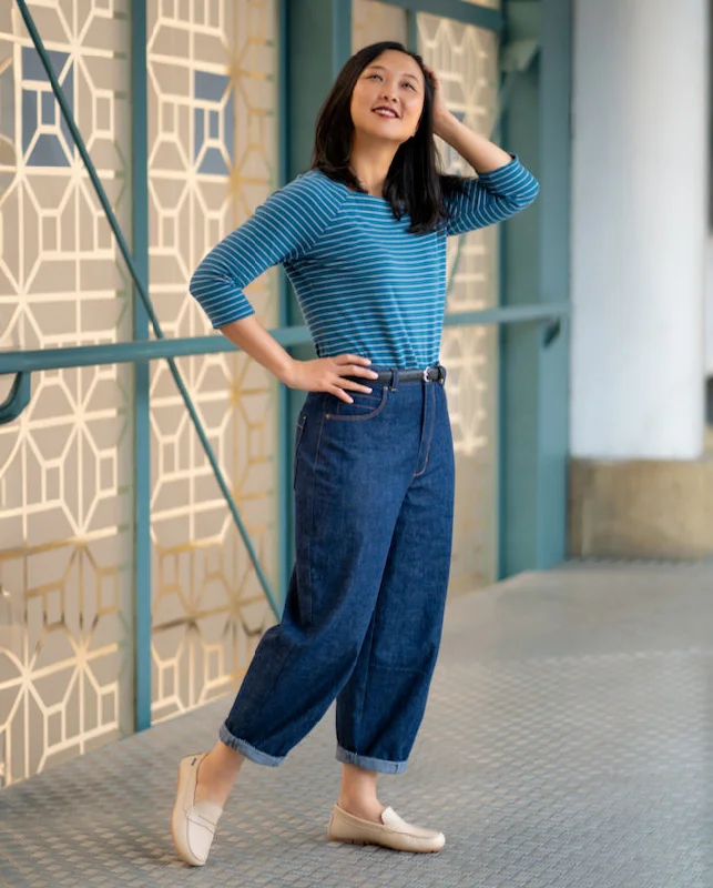 Itch to Stitch Belleville Jeans Classic Blue Denim Jeans
