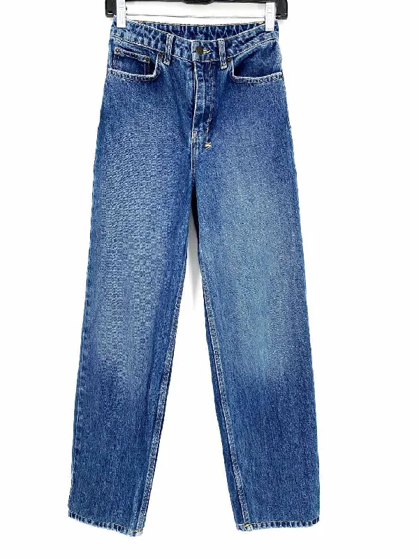 KSUBI Women's Blue High Rise Size 24 Jeans Stylish High-Waisted Denim