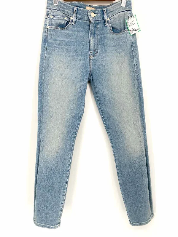 Mother The Looker Crop Women's Light Denim Cotton Blend Size 25 Jeans Trendy Plus Size Jeans Mother The Looker Crop Women's Light Denim Cotton Blend Size 25 Jeans Trendy Plus Size Jeans