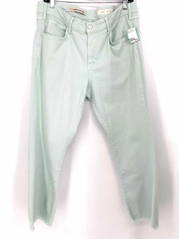 Pilcro & the Letterp Women's Mint Cotton Blend Size 32 Jeans Comfortable Straight-Legged Denim Pilcro & the Letterp Women's Mint Cotton Blend Size 32 Jeans Comfortable Straight-Legged Denim