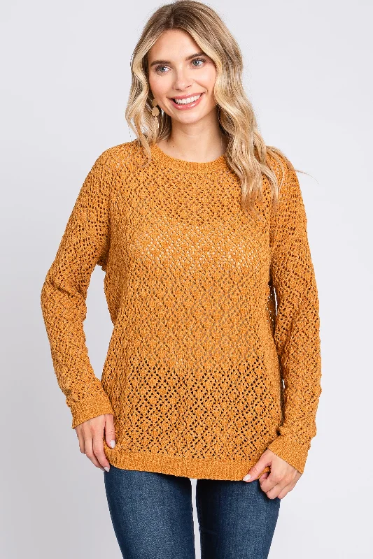 Gold Chenille Open Knit Sweater Mesh Fabric Canvas Fabric Denim Fabric