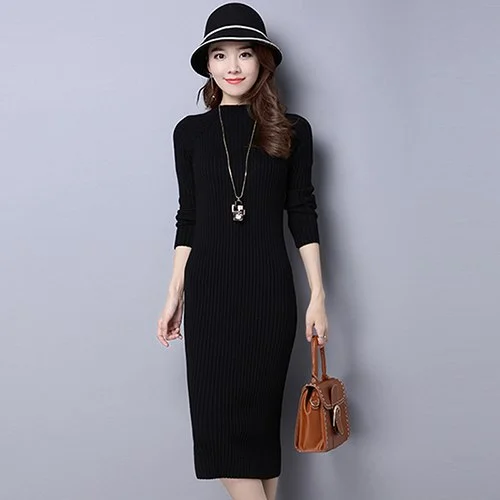 Knitted Winter Dress Women Office Sexy Slim Bodycon Dresses Elastic Skinny Long Sweater Dress Winter Warm Vestidos Femme A102 Denim Fabric Leather Fabric Suede Fabric Knitted Winter Dress Women Office Sexy Slim Bodycon Dresses Elastic Skinny Long Sweater Dress Winter Warm Vestidos Femme A102 Denim Fabric Leather Fabric Suede Fabric
