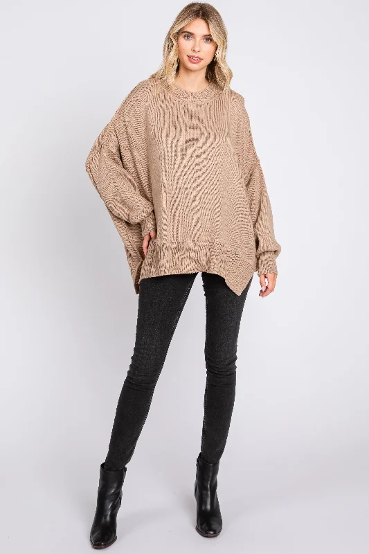 Mocha Long Sleeve Sweater Nylon Fabric Polyester Fabric Spandex Fabric