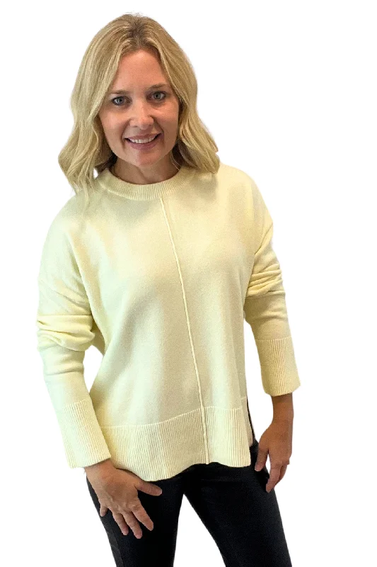 Round Neck Long Sweater Velvet Chenille Corduroy