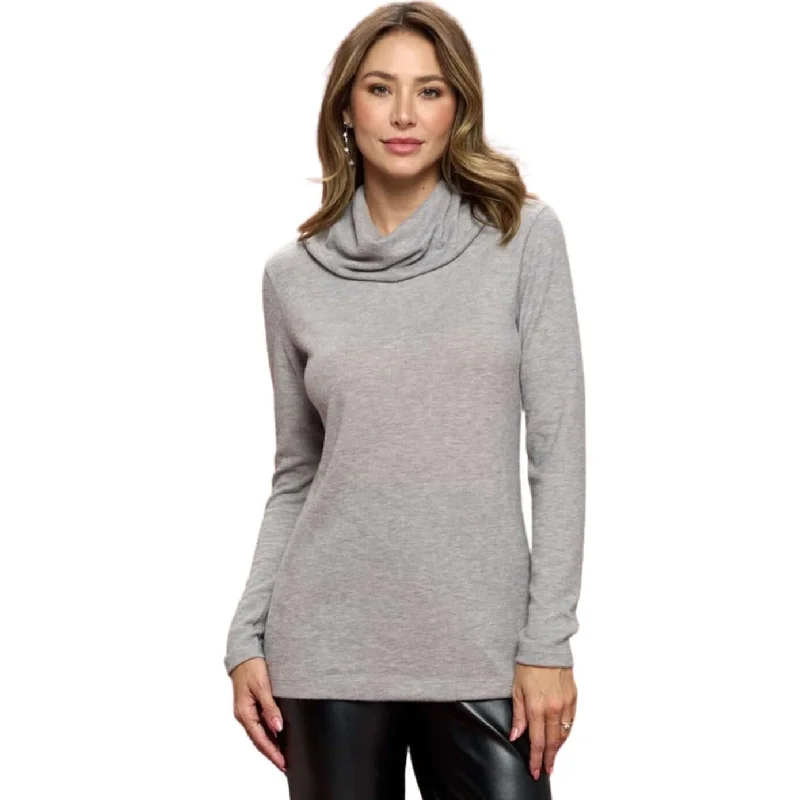 Luxury Feel Cowl Neck Sweater Made in USA Anti-Pilling Anti-Shrink Durable