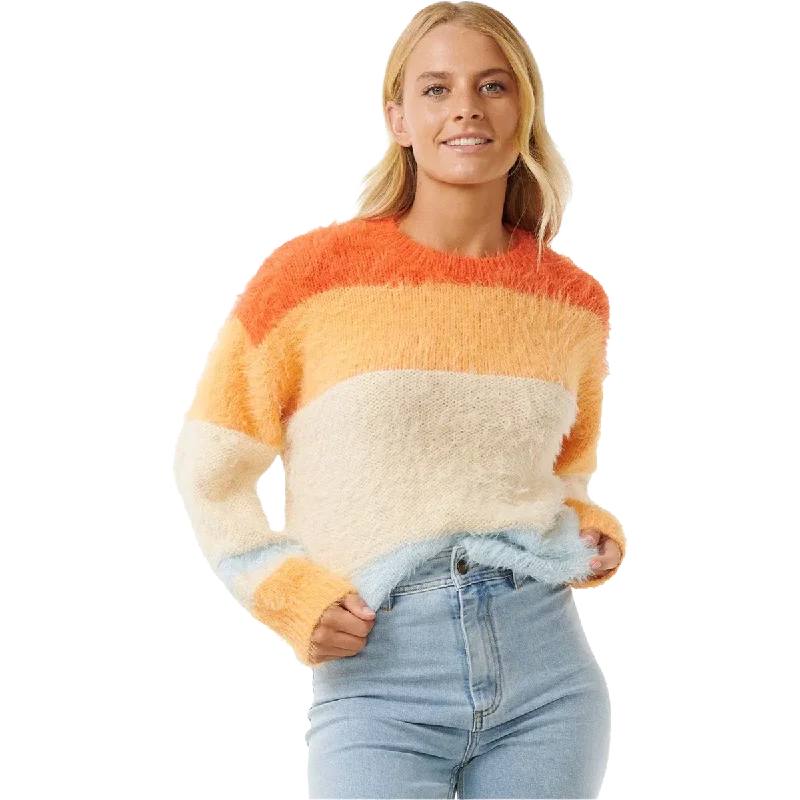 Women's Sunrise Sessions Sweater Zippered Buttoned Snapped